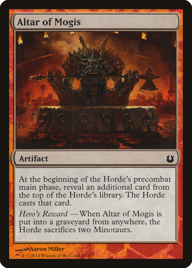 Altar of Mogis [Born of the Gods Battle the Horde] Magic: The Gathering