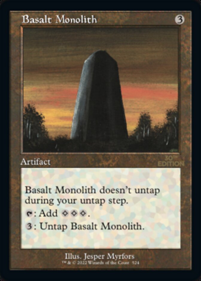 Basalt Monolith (Retro) [30th Anniversary Edition] Magic: The Gathering