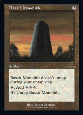 Basalt Monolith (Retro) [30th Anniversary Edition] Magic: The Gathering