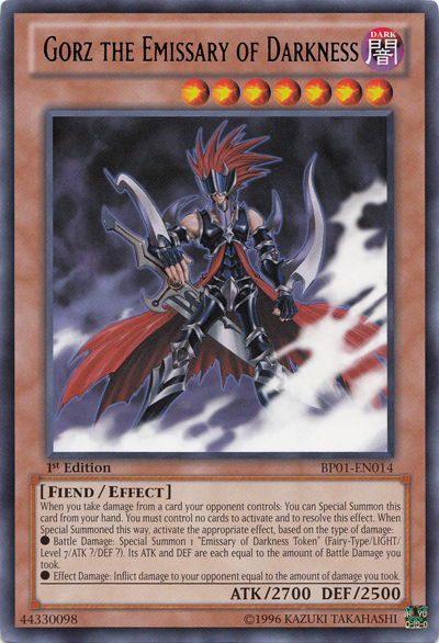 Gorz the Emissary of Darkness [BP01-EN014] Rare Yu-Gi-Oh!