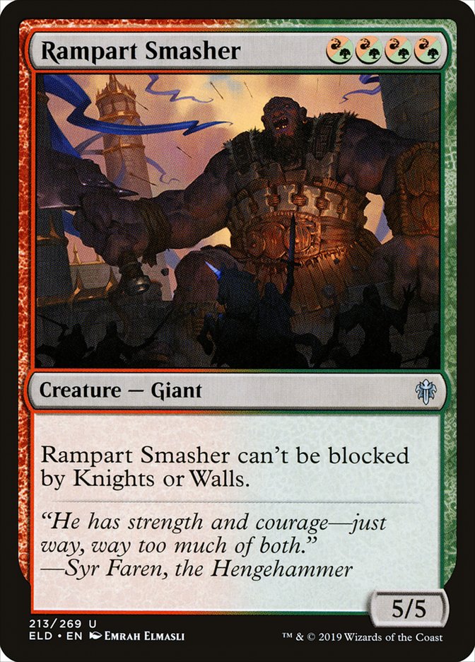 Rampart Smasher [Throne of Eldraine] Magic: The Gathering