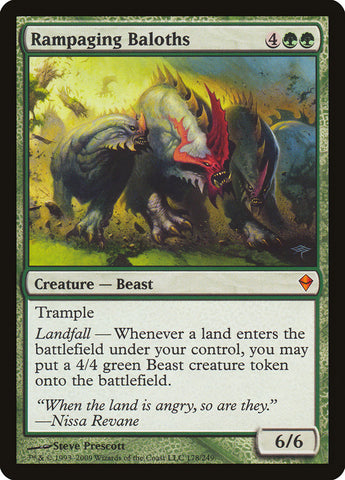 Rampaging Baloths [Zendikar] Magic: The Gathering