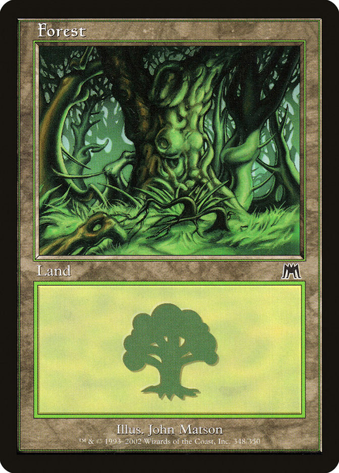 Forest (348) [Onslaught] Magic: The Gathering