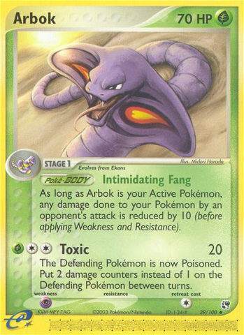 Arbok (29/100) [EX: Sandstorm] Pokémon