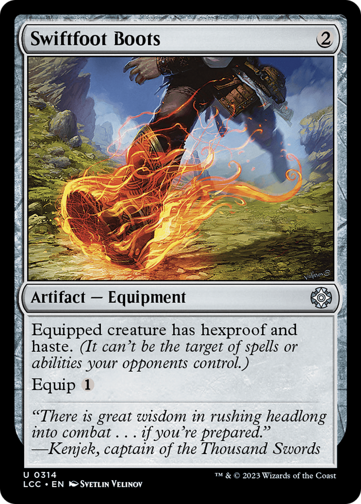 Swiftfoot Boots [The Lost Caverns of Ixalan Commander] Magic: The Gathering
