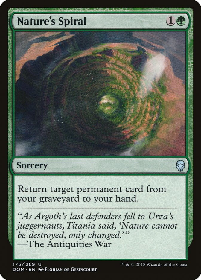 Nature's Spiral [Dominaria] Magic: The Gathering