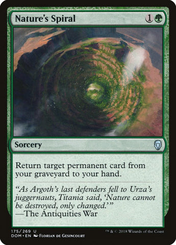 Nature's Spiral [Dominaria] Magic: The Gathering