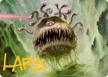 Beholder Art Card (Gold-Stamped Signature) [Dungeons & Dragons: Adventures in the Forgotten Realms Art Series] Magic: The Gathering