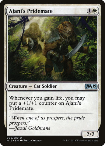 Ajani's Pridemate [Core Set 2019] Magic: The Gathering