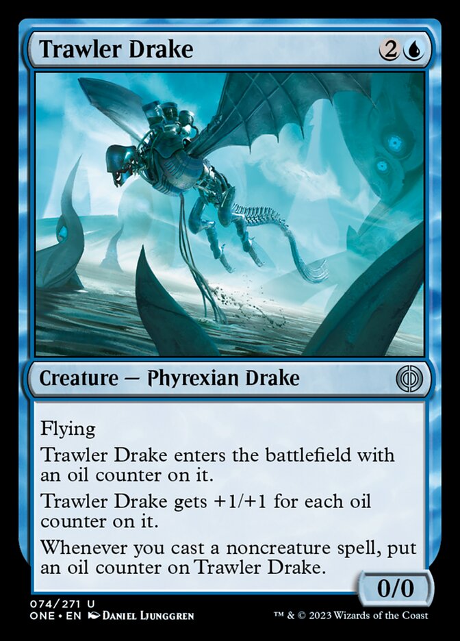 Trawler Drake [Phyrexia: All Will Be One] Magic: The Gathering