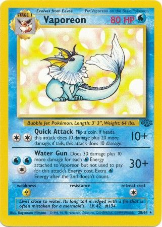 Vaporeon (28/64) [Jungle Unlimited] Pokémon