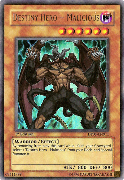 Destiny Hero - Malicious [DP05-EN011] Ultra Rare Yu-Gi-Oh!