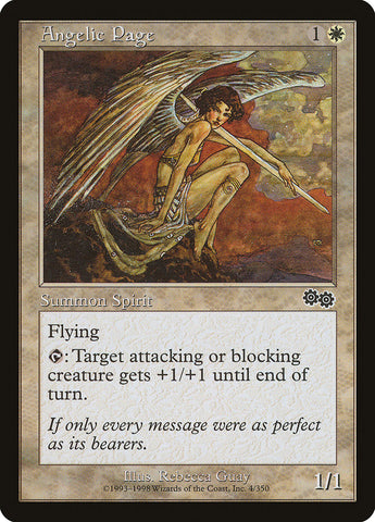 Angelic Page [Urza's Saga] Magic: The Gathering