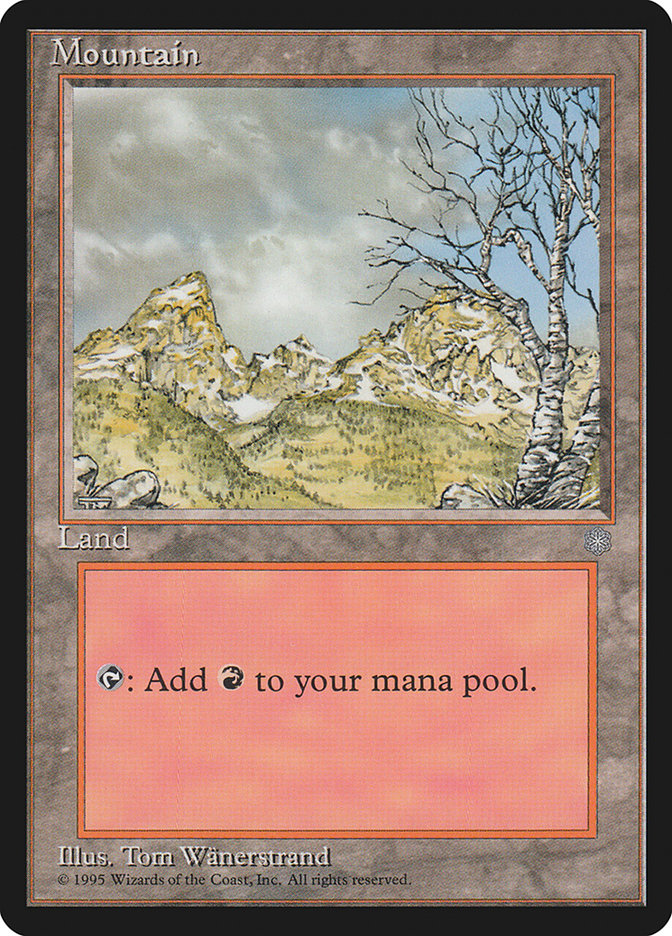 Mountain (377) [Ice Age] Magic: The Gathering