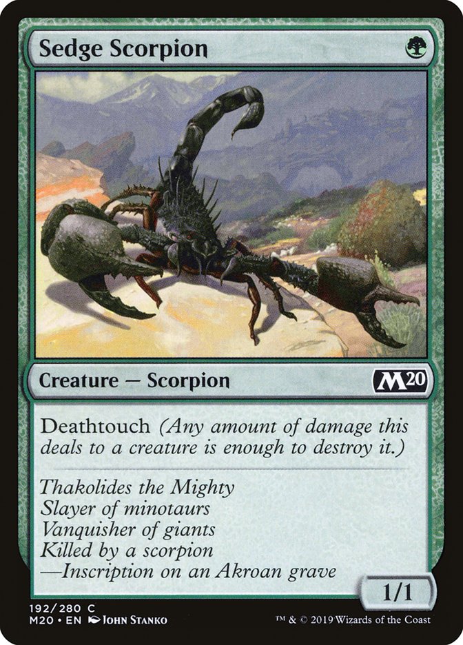 Sedge Scorpion [Core Set 2020] Magic: The Gathering
