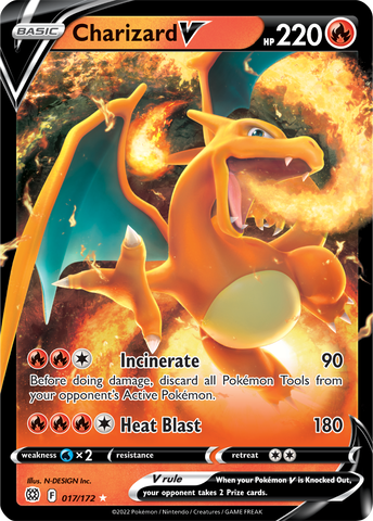 Charizard V (017/172) [Sword & Shield: Brilliant Stars] Pokémon