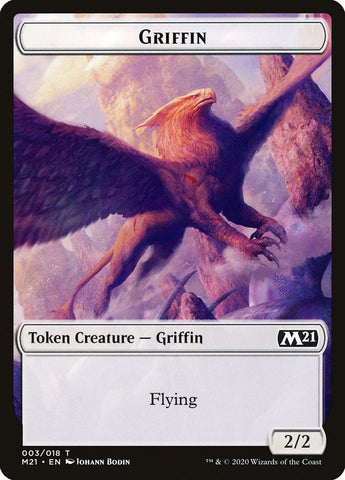 Bird // Griffin Double-Sided Token [Core Set 2021 Tokens] Magic: The Gathering