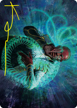 Biomathematician Art Card (Gold-Stamped Signature) [Strixhaven: School of Mages Art Series] Magic: The Gathering