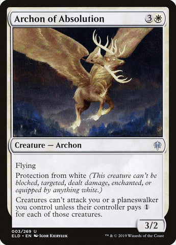 Archon of Absolution [Throne of Eldraine] Magic: The Gathering