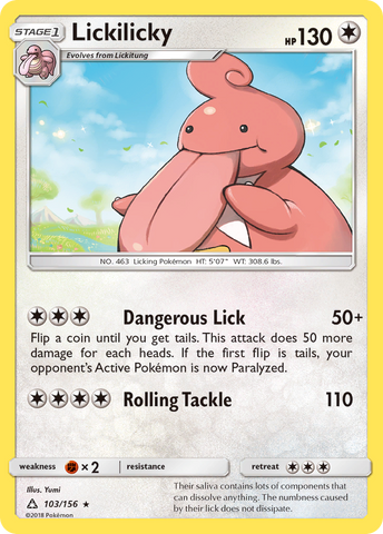 Lickilicky (103/156) [Sun & Moon: Ultra Prism] Pokémon