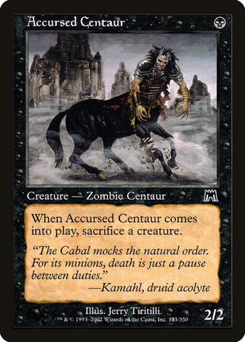 Accursed Centaur [Onslaught] Magic: The Gathering