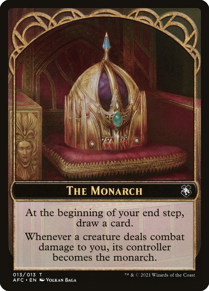 Squid // The Monarch Double-Sided Token [Streets of New Capenna Commander Tokens] Magic: The Gathering