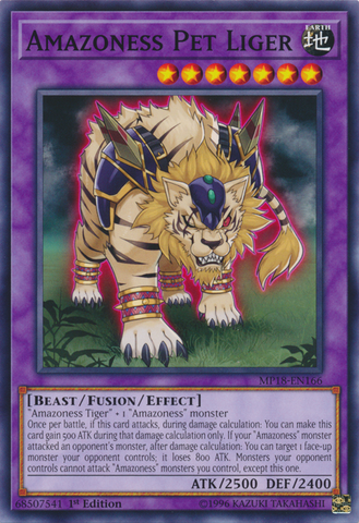 Amazoness Pet Liger [MP18-EN166] Common Yu-Gi-Oh!