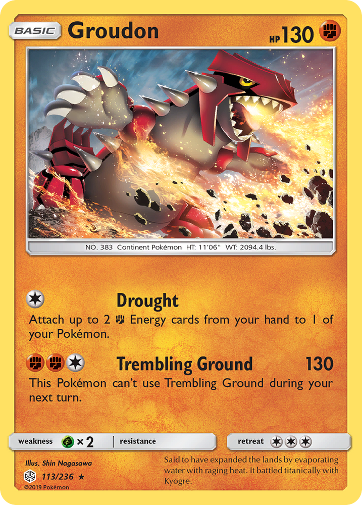 Groudon (113/236) [Sun & Moon: Cosmic Eclipse] Pokémon