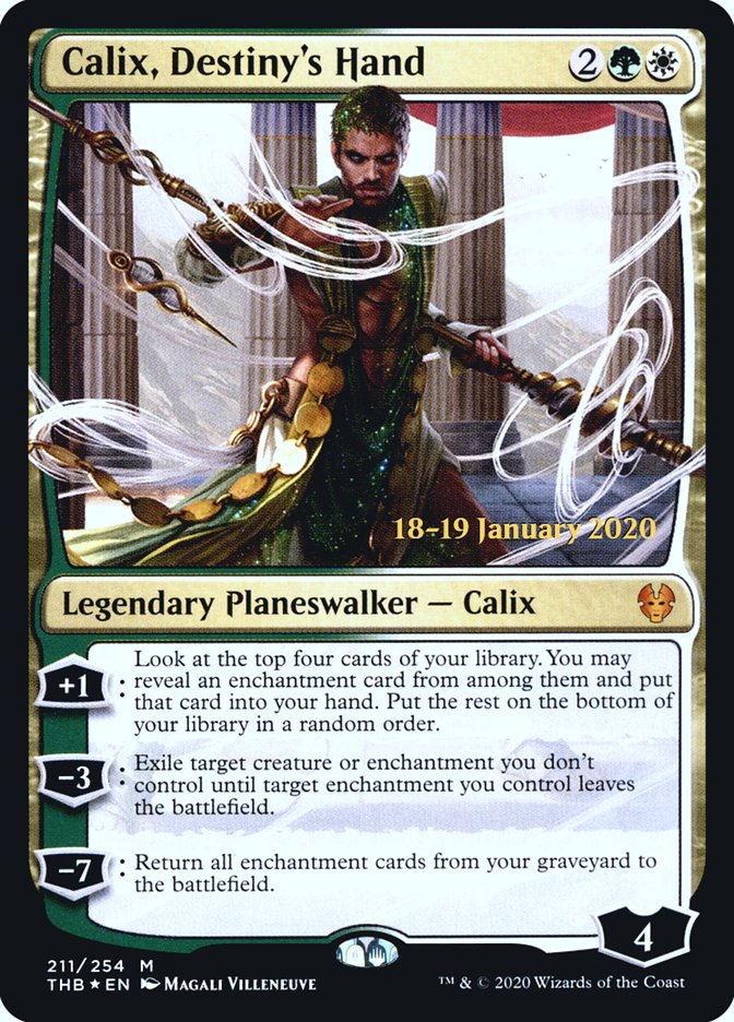 Calix, Destiny's Hand [Theros Beyond Death Prerelease Promos] Magic: The Gathering