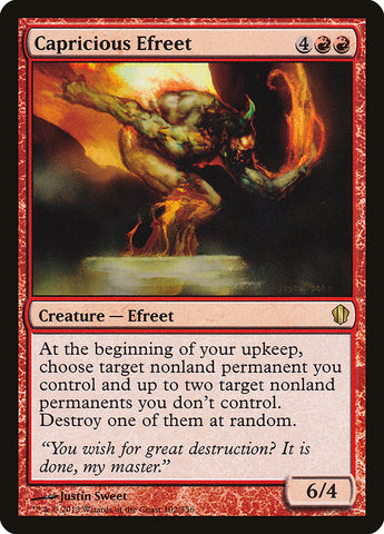 Capricious Efreet [Commander 2013] Magic: The Gathering