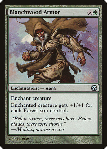Blanchwood Armor [Duels of the Planeswalkers] Magic: The Gathering