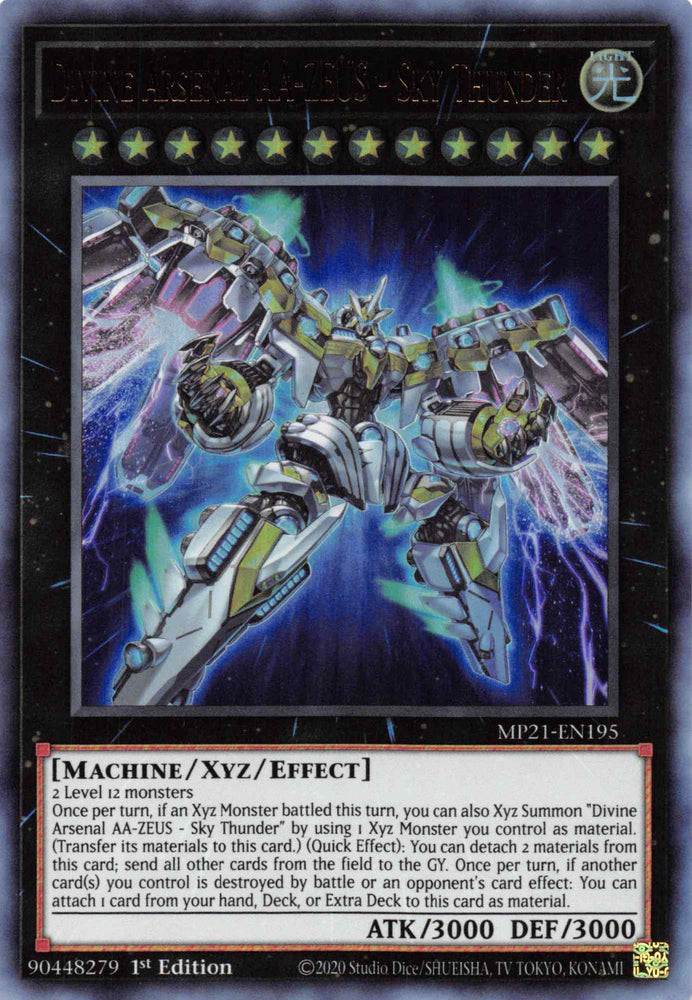 Divine Arsenal AA-ZEUS - Sky Thunder [MP21-EN195] Ultra Rare Yu-Gi-Oh!