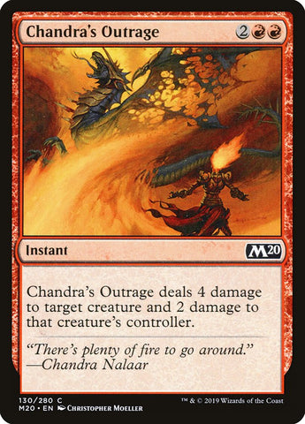 Chandra's Outrage [Core Set 2020] Magic: The Gathering