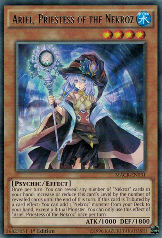 Ariel, Priestess of the Nekroz [MACR-EN031] Rare Yu-Gi-Oh!
