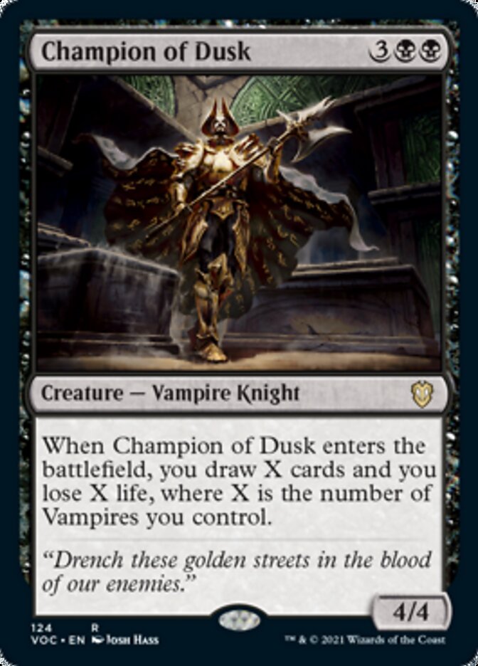 Champion of Dusk [Innistrad: Crimson Vow Commander] Magic: The Gathering