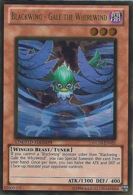 Blackwing - Gale the Whirlwind [GLD3-EN021] Gold Rare Yu-Gi-Oh!