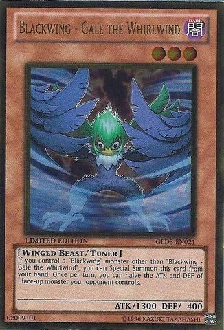 Blackwing - Gale the Whirlwind [GLD3-EN021] Gold Rare Yu-Gi-Oh!