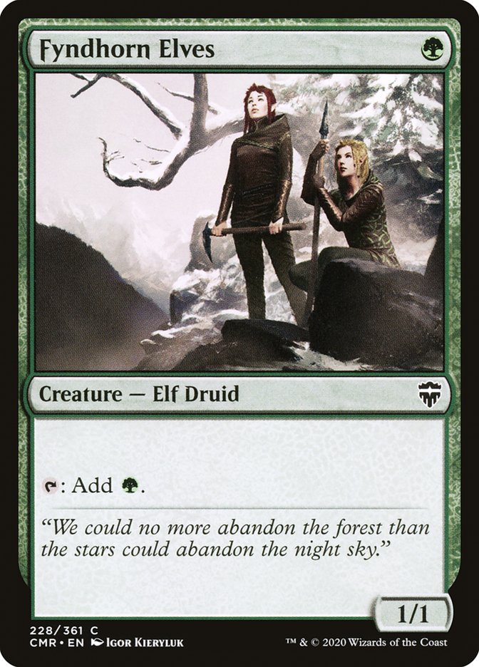 Fyndhorn Elves [Commander Legends] Magic: The Gathering