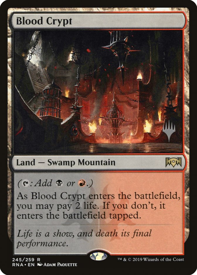 Blood Crypt (Promo Pack) [Ravnica Allegiance Promos] Magic: The Gathering