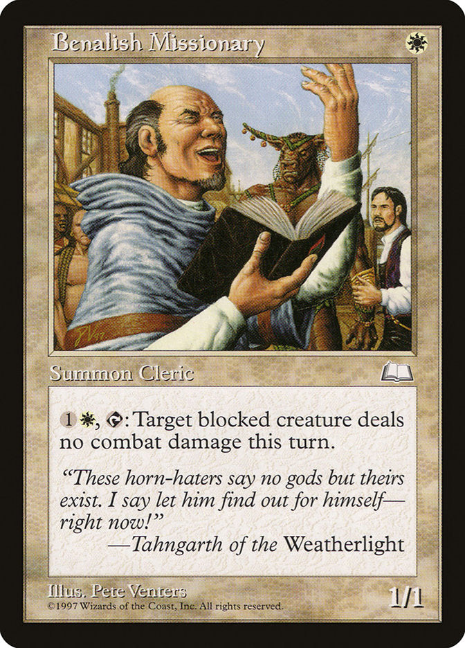 Benalish Missionary [Weatherlight] Magic: The Gathering