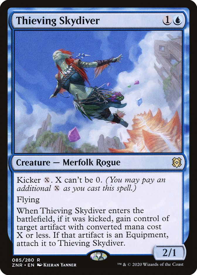 Thieving Skydiver [Zendikar Rising] Magic: The Gathering