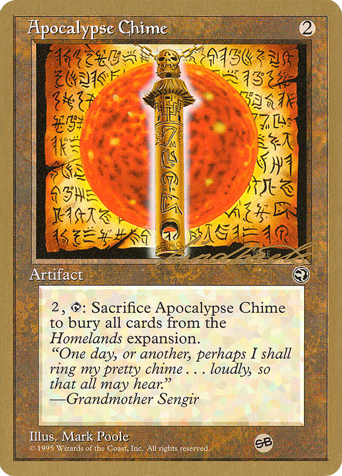 Apocalypse Chime (Leon Lindback) (SB) [Pro Tour Collector Set] Magic: The Gathering