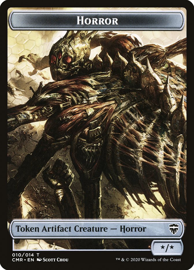 Horror // The Monarch Double-Sided Token [Commander Legends Tokens] Magic: The Gathering