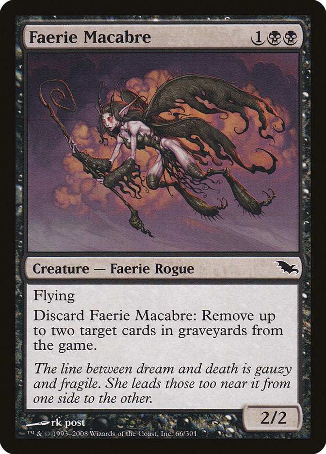 Faerie Macabre [Shadowmoor] Magic: The Gathering