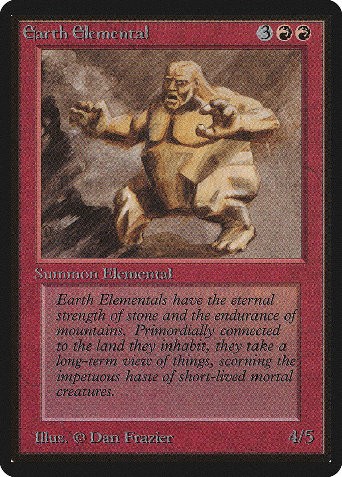 Earth Elemental [Beta Edition] Magic: The Gathering