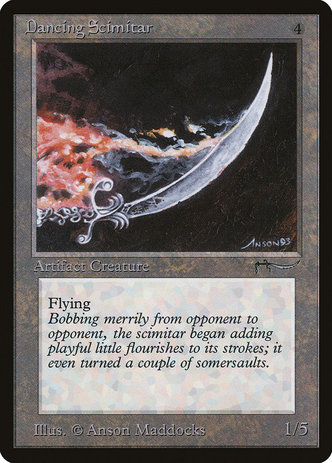 Dancing Scimitar [Arabian Nights] Magic: The Gathering