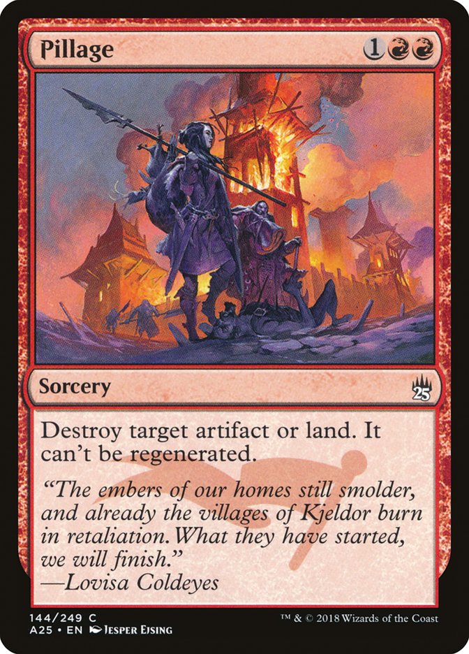 Pillage [Masters 25] Magic: The Gathering