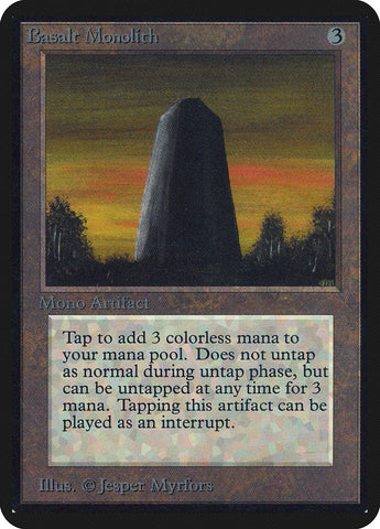 Basalt Monolith [Alpha Edition] Magic: The Gathering