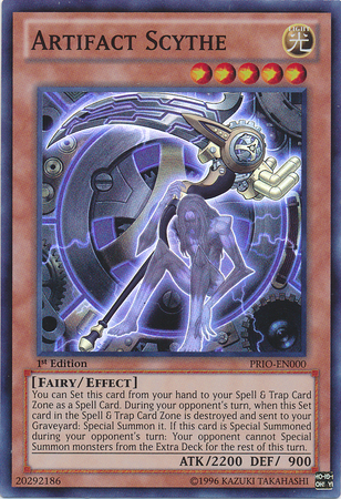 Artifact Scythe [PRIO-EN000] Super Rare Yu-Gi-Oh!