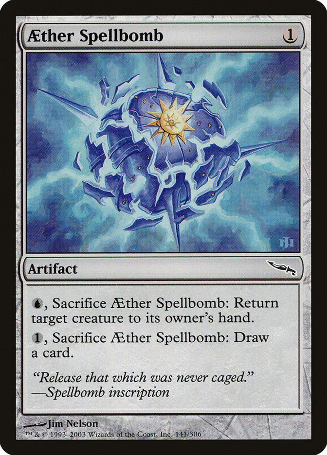 Aether Spellbomb [Mirrodin] Magic: The Gathering